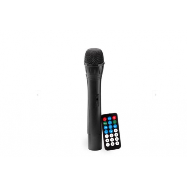 Diffusore Trolley 200W Ricaricabile Woofer da 08' con sistema LED, Display LCD, Player Mp3 (USB/SD), Radio FM, Caricatore USB, Telecomando, 1 Radiomicrofono, Echo