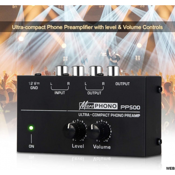 Preamplificatore per giradischi con controlli - V4058