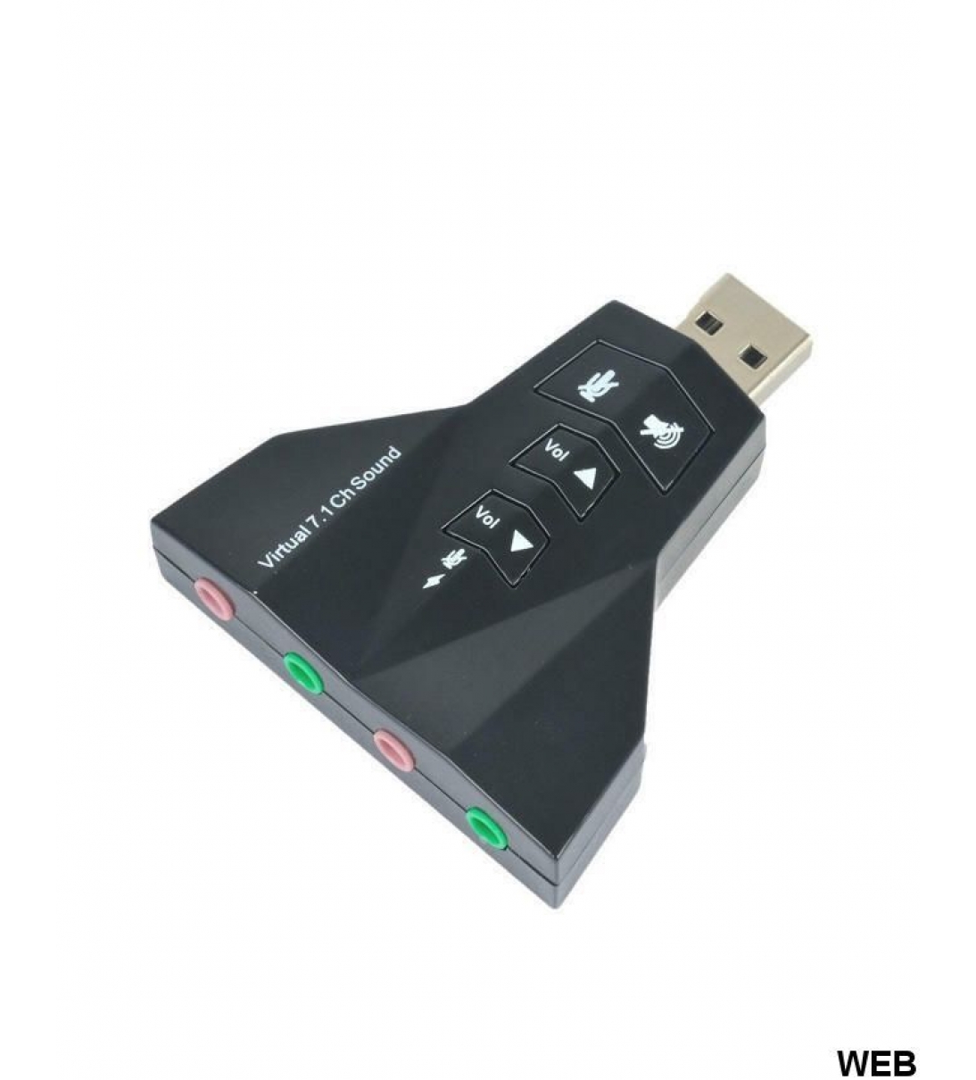 Adattatore Scheda Audio Usb 2.0 3d Virtual Sound 7.1