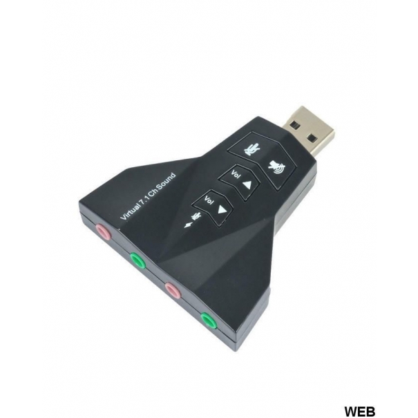 Adattatore Scheda Audio Usb 2.0 3d Virtual Sound 7.1 [B031WB202]