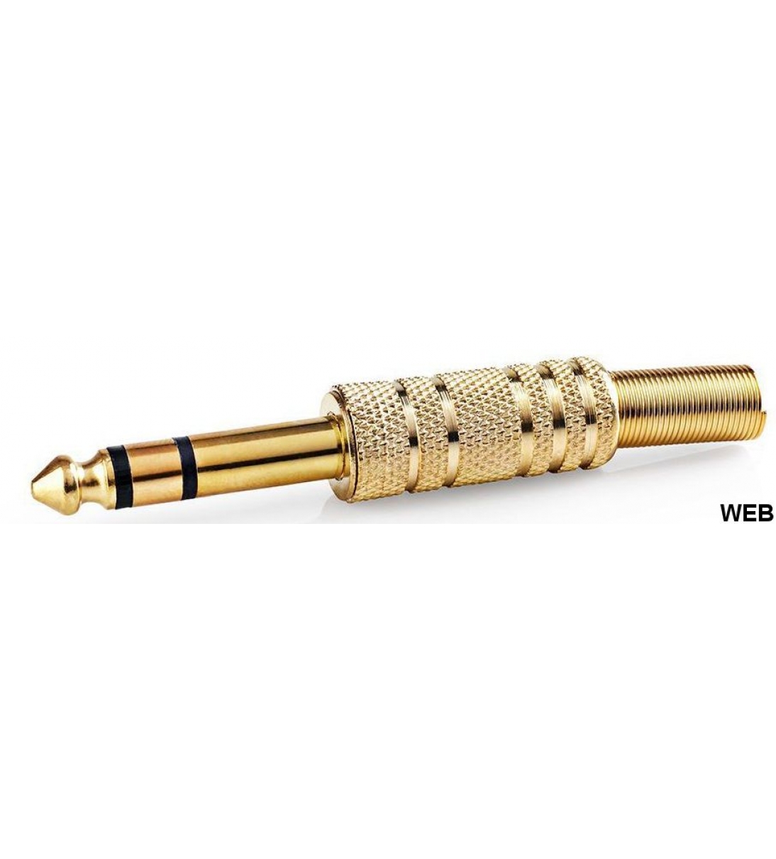 Connettore audio maschio 6.35mm oro - WB1645