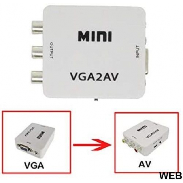 Adattatore audio/video da VGA ad RCA AV composito