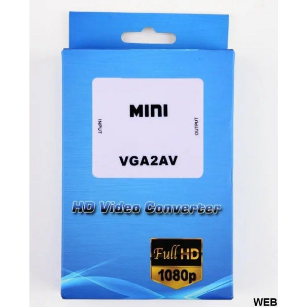 Adattatore audio/video da VGA ad RCA AV composito [B006WB046]