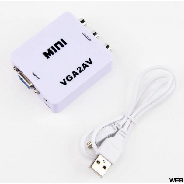 Adattatore audio/video da VGA ad RCA AV composito