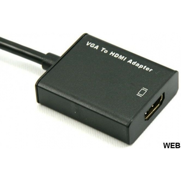 Adattatore audio/video da VGA ad HDMI con jack audio per trasmissione audio