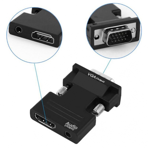 Adattatore HDMI/Jack audio 3.5mm a VGA [B006WB076]