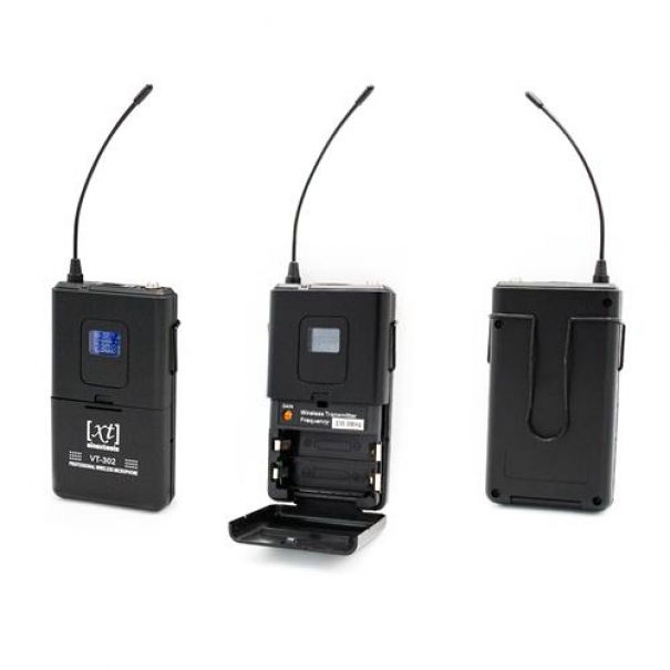 Radiomicrofono VHF Doppio Bodypack + Archetto 255.80MHz - 230.80MHz XT302-2B-F1