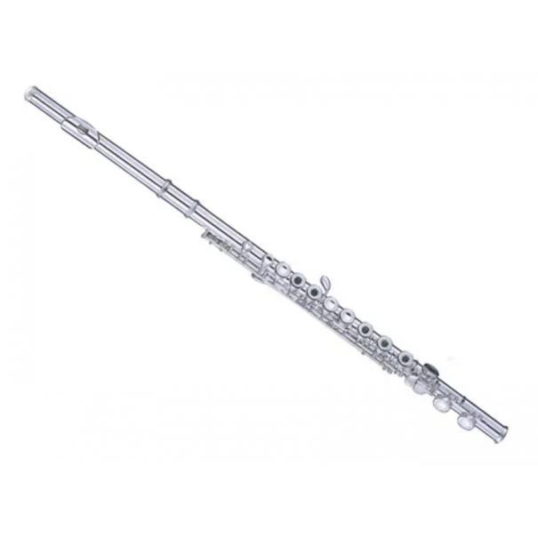 FLAUTO TRAVERSO FL720L IN DO a fori aperti con meccanica in linea e mi snodato 