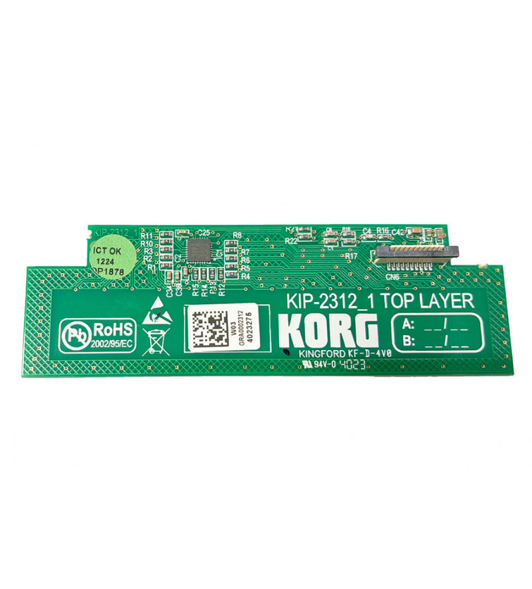 Scheda di controllo a nastro, Korg PA5X