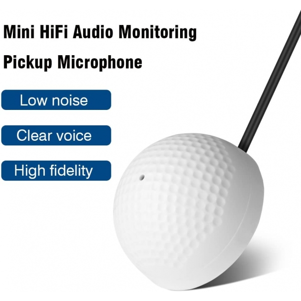 Microfono Pickup Audio per Telecamera di Sicurezza, 100 Metri
