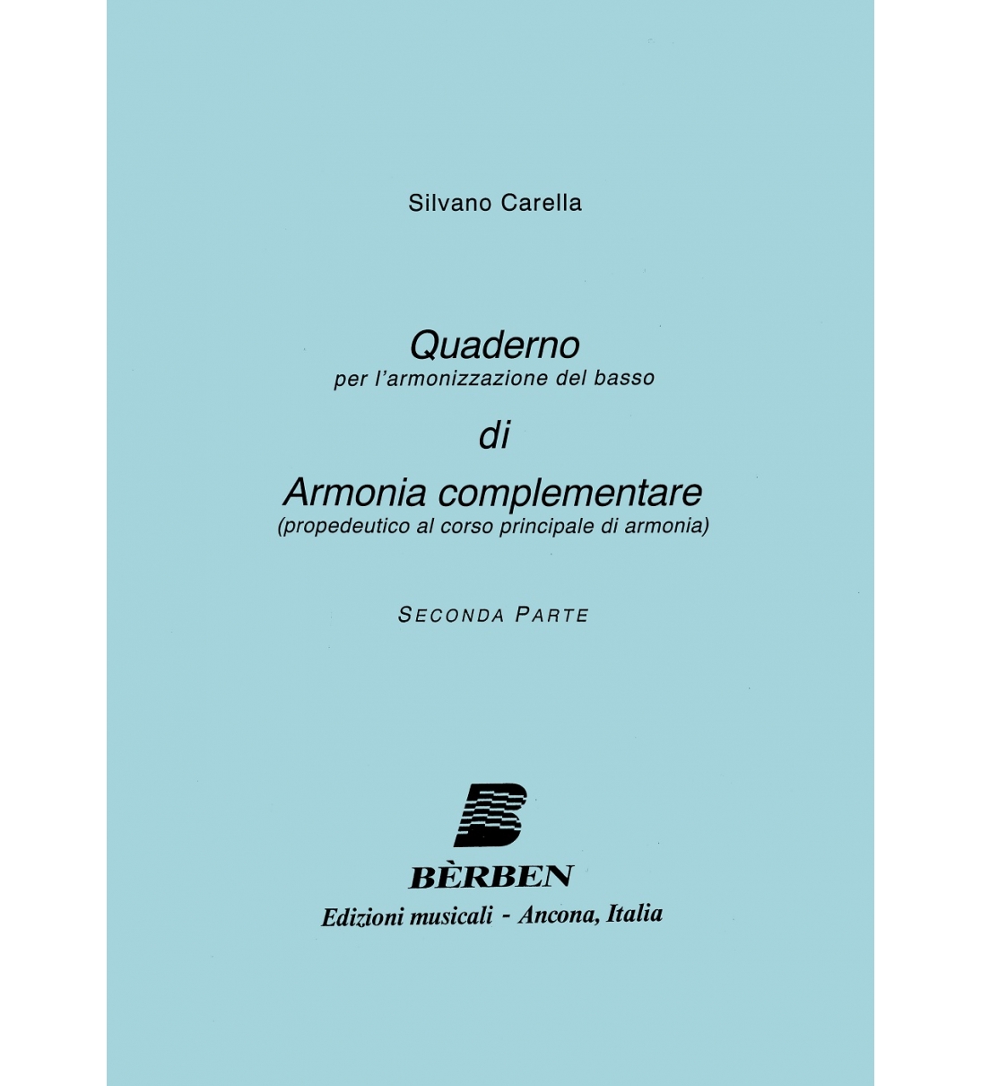 Bèrben Quaderno di Armonia complementare