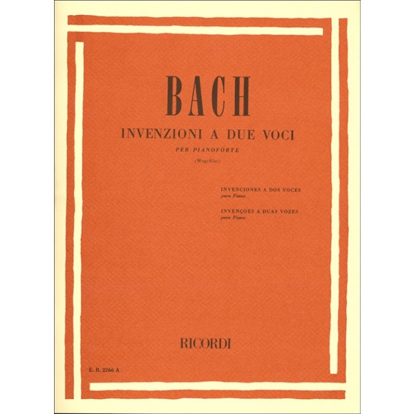 INVENZIONI A DUE VOCI PER PIANOFORTE - BACH [BER2266A]