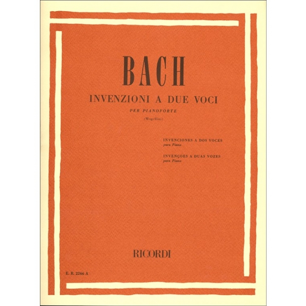 INVENZIONI A DUE VOCI PER PIANOFORTE - BACH