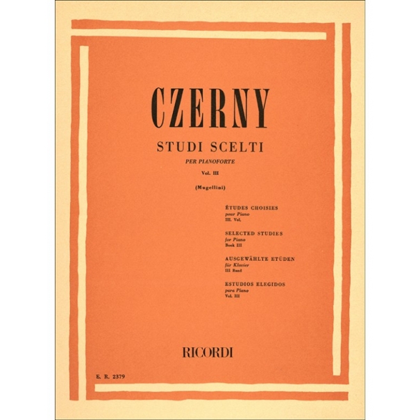 STUDI SCELTI PER PIANOFORTE VOLUME III - CZERNY