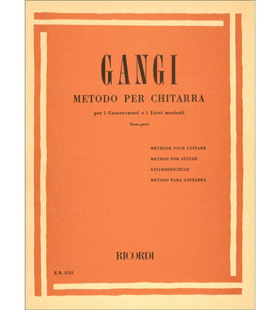 GANGI METODO PER CHITARRA 3 PARTE [ER2715]