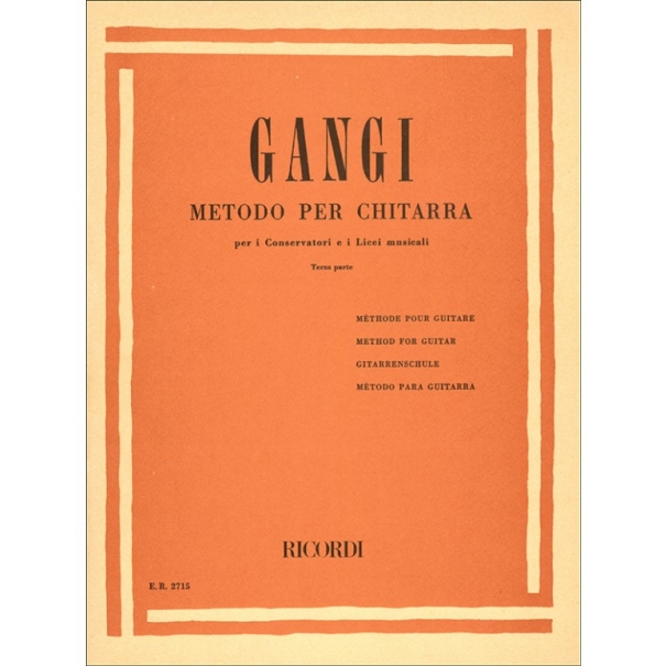 GANGI METODO PER CHITARRA 3 PARTE [ER2715]