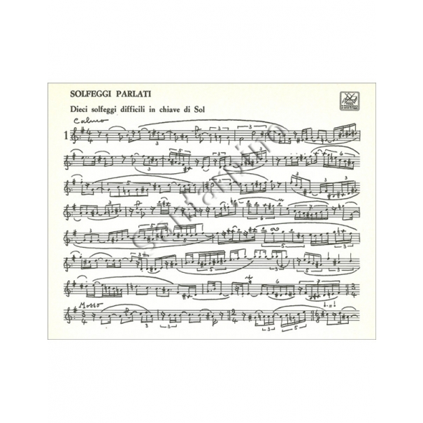 SOLFEGGI PARLATI E CANTATI MANOSCRITTI - BETTINELLI [BER2804]