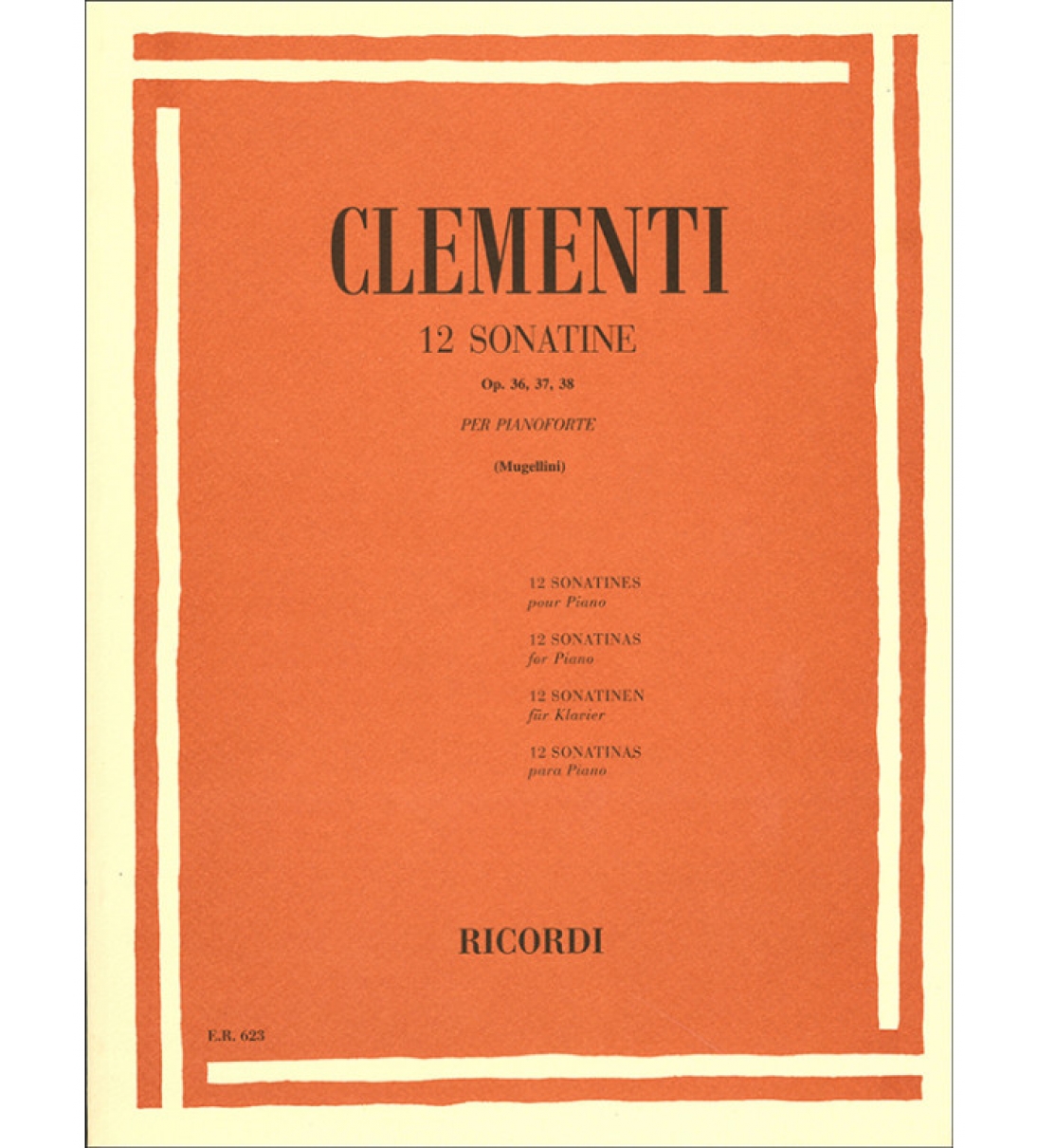 12 Sonatine Opus 36_37_38 per Pianoforte - Clementi