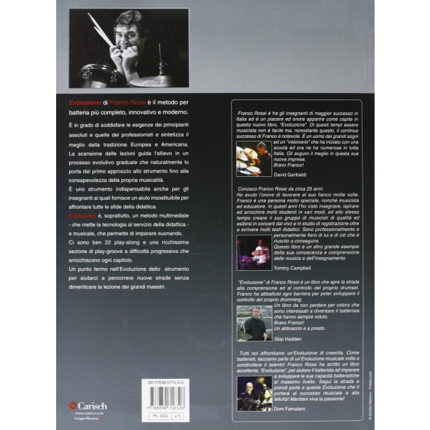 Evoluzione Metodo per batteristi. Con CD [ML3022]
