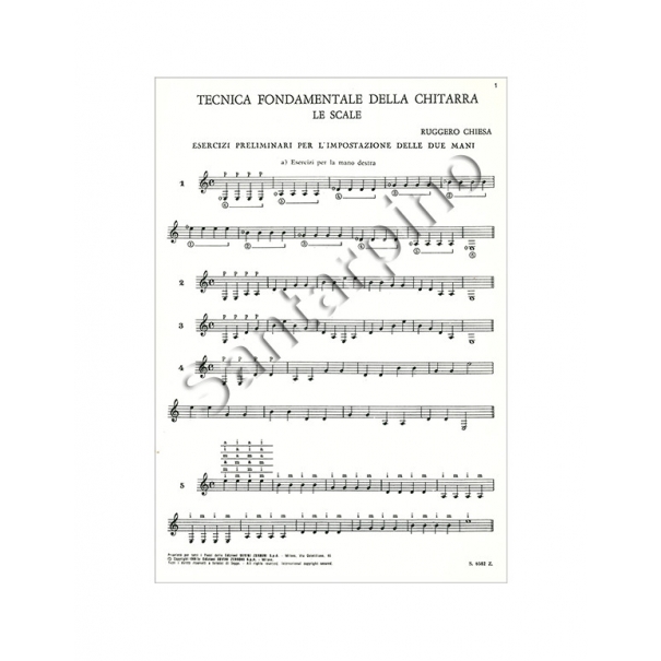 TECNICA FOND. DELLA CHITARRA VOL. 1 - RUGGIERO CHIESA [S6582Z]