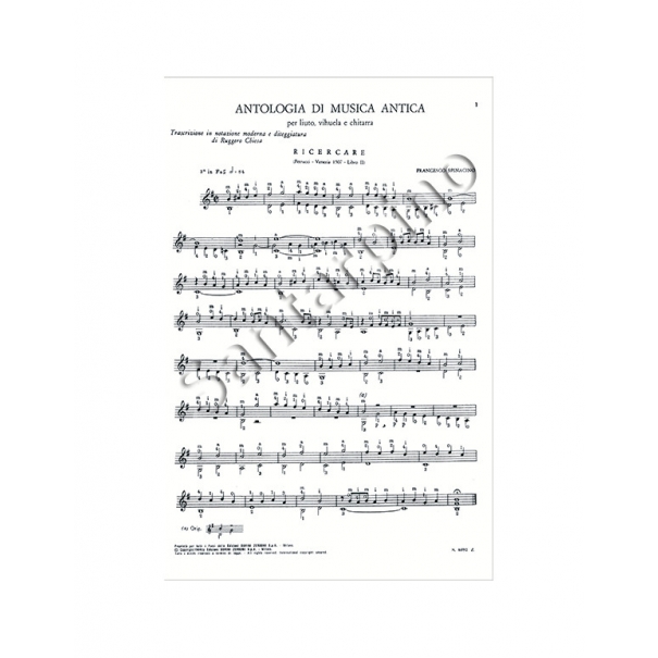 Antologia di Musica antica Vol I aa.vv