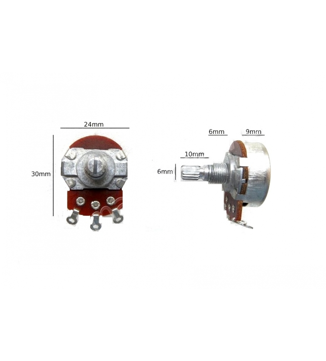Potenziometro A1M 24mm - SPMARPOTE0063