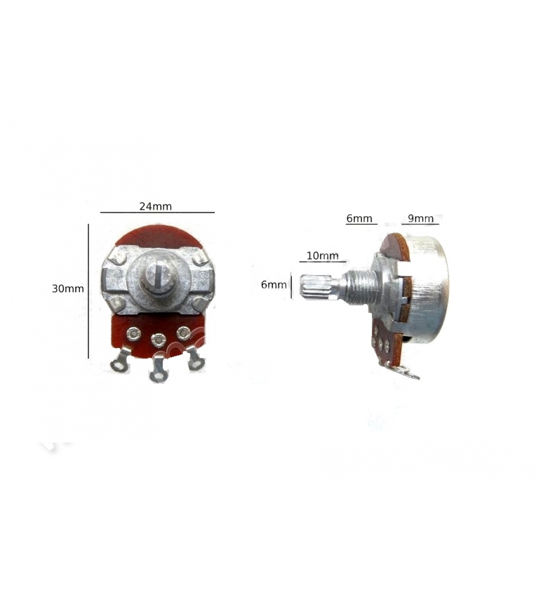 Potenziometro B250K 24mm - SPMARPOTE0066