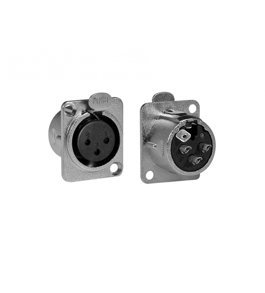 Presa XLR da pannello, 3 poli - XLR-3FDL