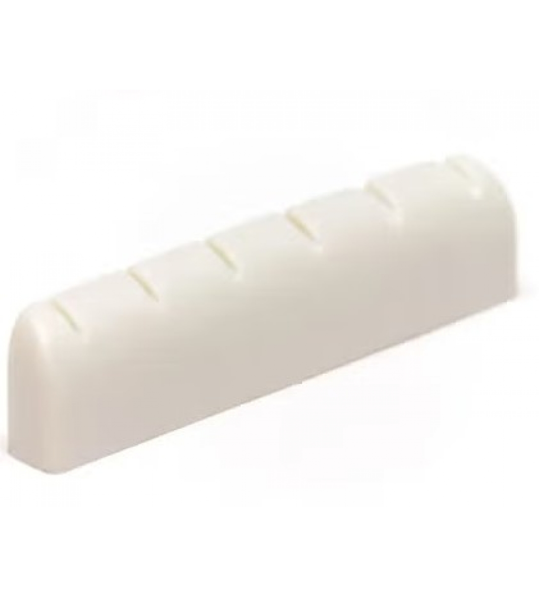 Capotasto Chitarra Acustica Bianco, 46(43,5)x9x6mm sagomato in osso