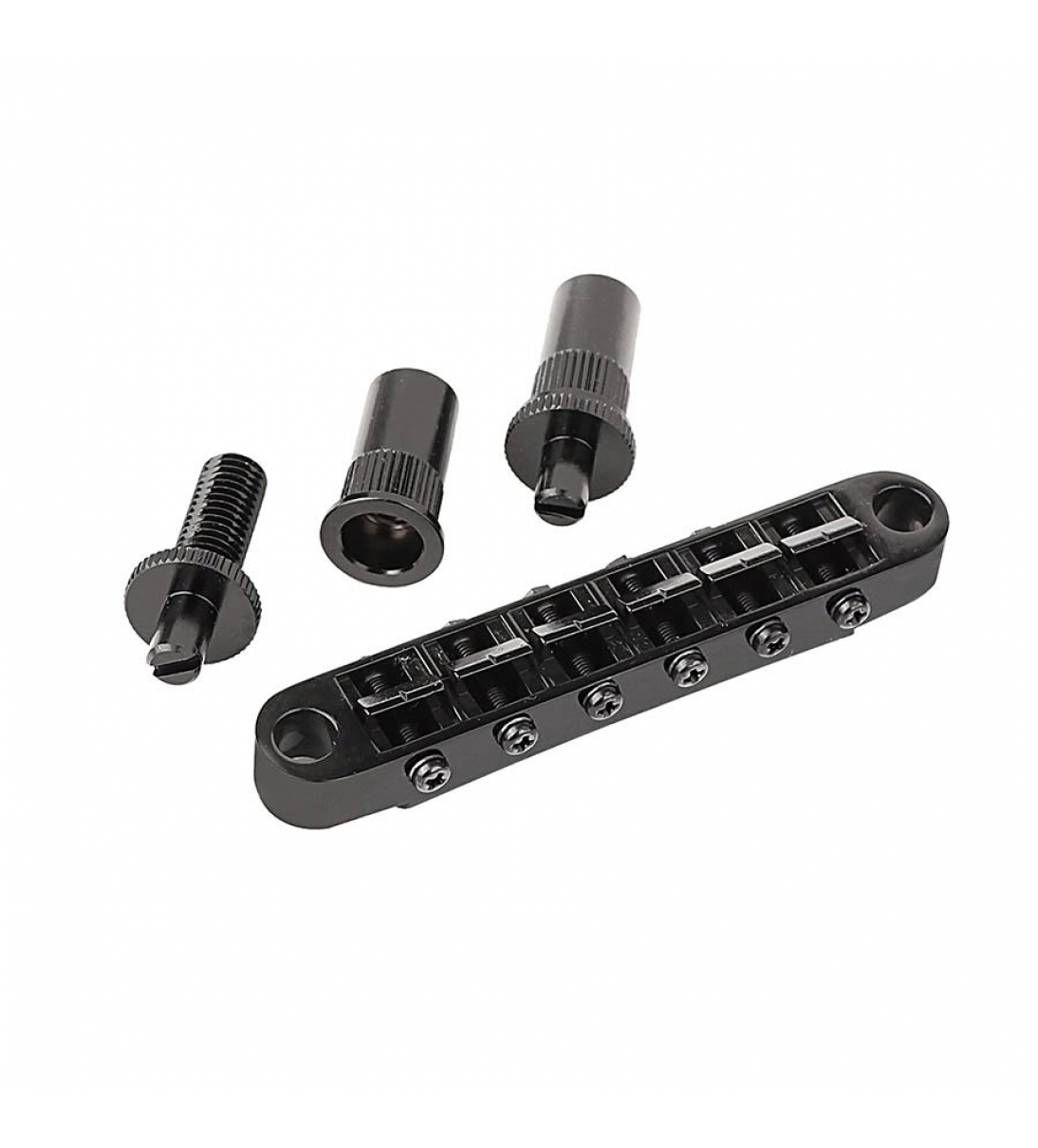 Ponte fisso per chitarra elettrica, tune-o-matic, colore nero [GE103BT-B]