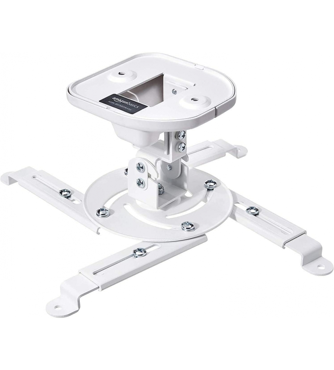 Supporto a staffa per proiettore, inclinabile, per soffitto e parete, Capacità 15 kg, Bianco