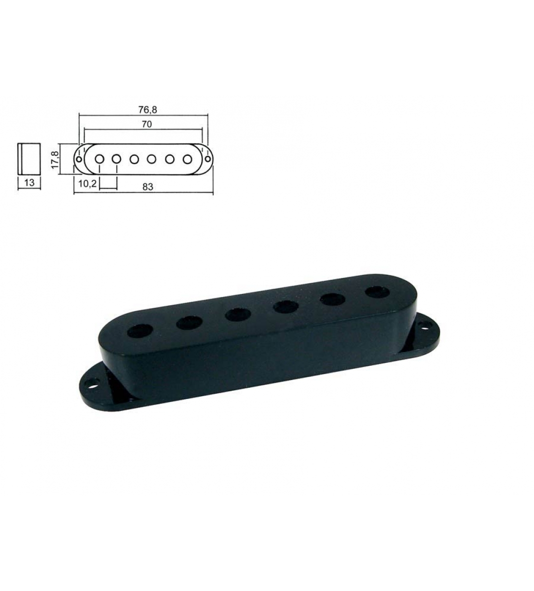 Cover pickup per chitarra elettrica - SPC-10-BK