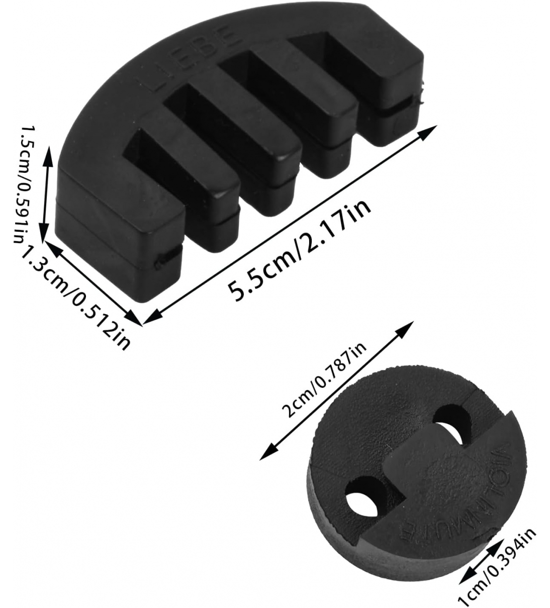 Sordina per violino in gomma A&s 278915