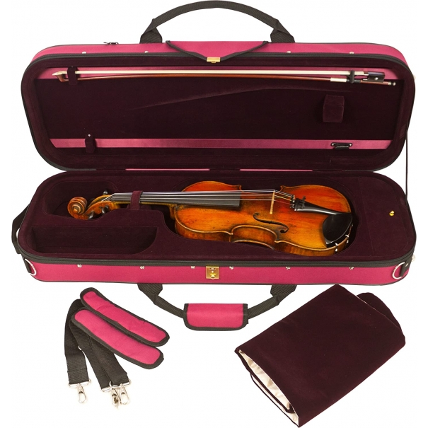 Custodia per violino, colore: bordeaux