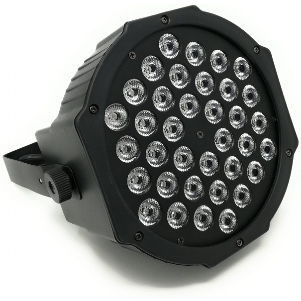 Web Ricambi Faretto 36 Led Vari Colori Discoteca Sensore Sonoro Luce Colorata