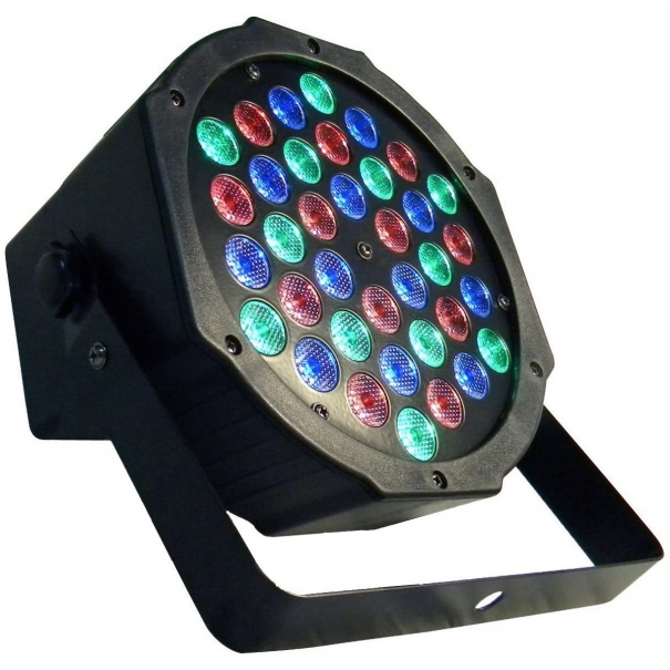 Web Ricambi Faretto 36 Led Vari Colori Discoteca Sensore Sonoro Luce Colorata