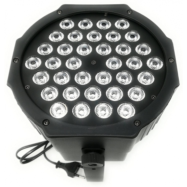 Web Ricambi Faretto 36 Led Vari Colori Discoteca Sensore Sonoro Luce Colorata