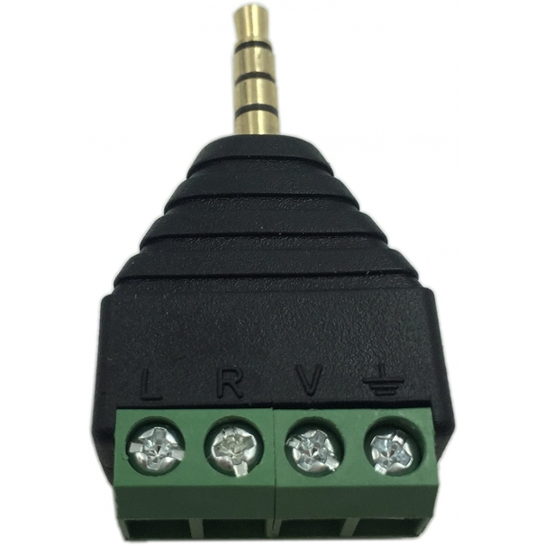 Adattatore 3.5mm 4 Pole Stereo TRRS Audio Maschio [B006WB173]