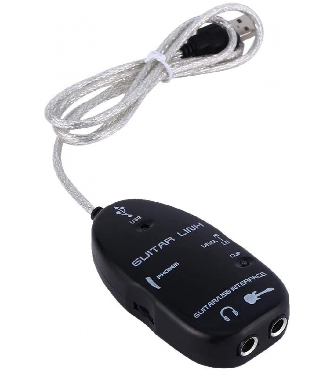 Interfaccia USB per Chitarra interfaccia USB che, come un amplificatore per chitarra, riceve il segnale dalla chitarra tramite un input jack da 1/4"