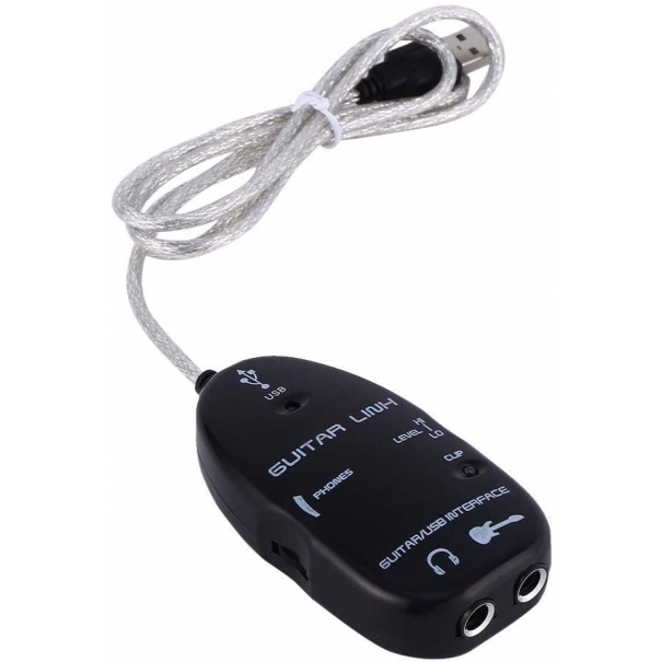 Interfaccia USB per Chitarra interfaccia USB che, come un amplificatore per chitarra, riceve il segnale dalla chitarra tramite un input jack da 1/4"