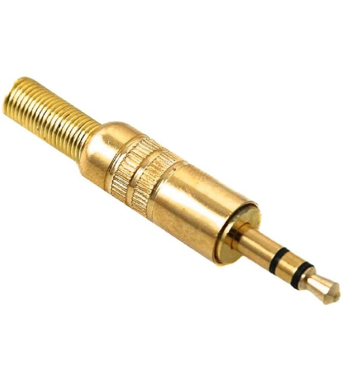 Presa Jack 3,5mm Placcata Oro Maschio a Saldare Stereo Presa Minijack