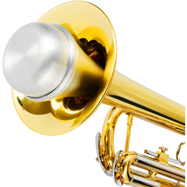 Sordina Dritta per Tromba, Tromba Silenziatore in alluminio Silenziatore per jazz e classico, principianti, studenti