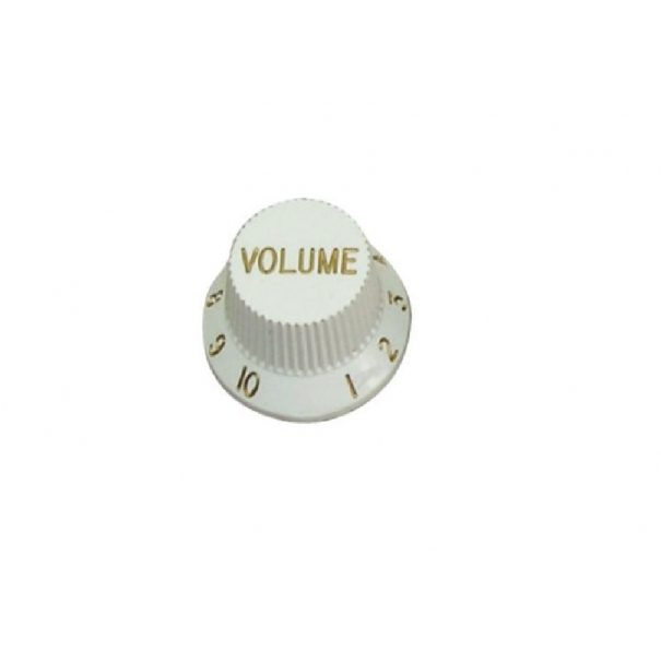 Manopola Bianca per Chitarra controllo Volume tipo Strato [KB06]