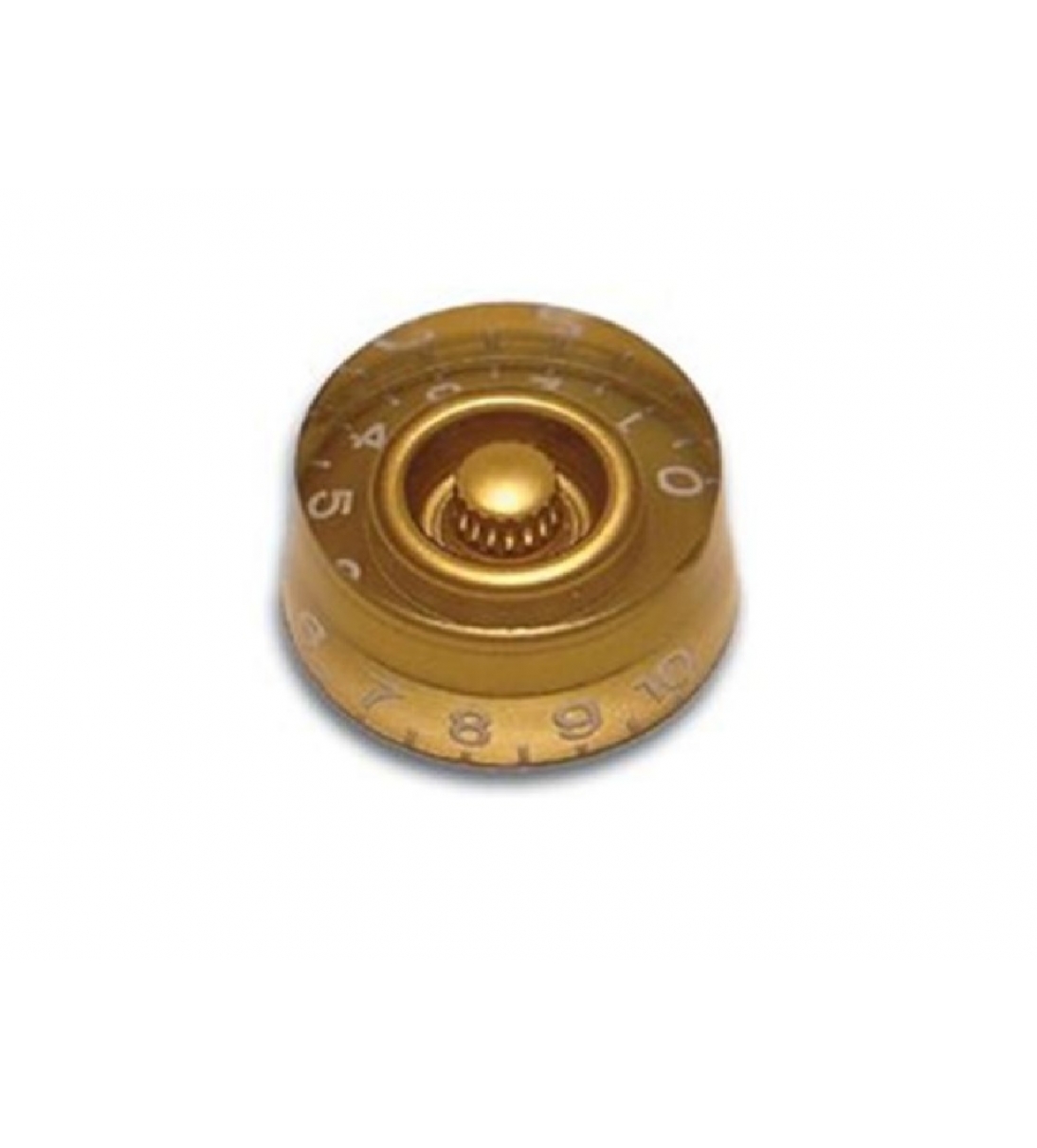 Manopola Trasparente per Chitarra tipo LP (Oro) [KB09]