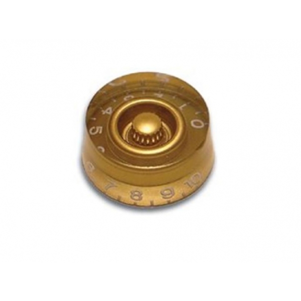 Manopola Trasparente per Chitarra tipo LP (Oro) [KB09]