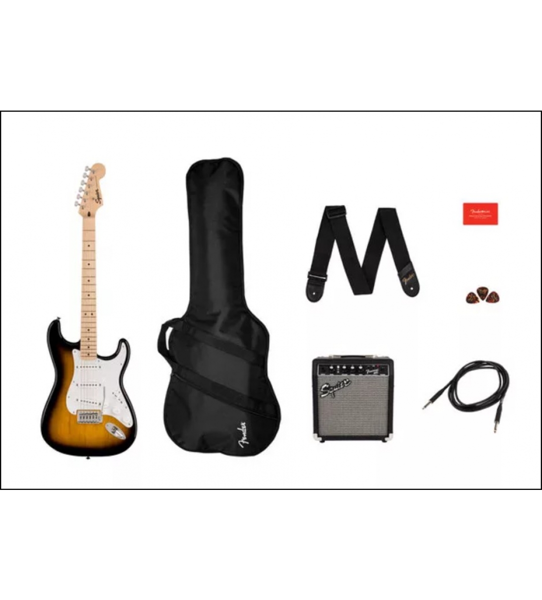 Squier Sonic Stratocaster Pack MN 2-Color Sunburst
