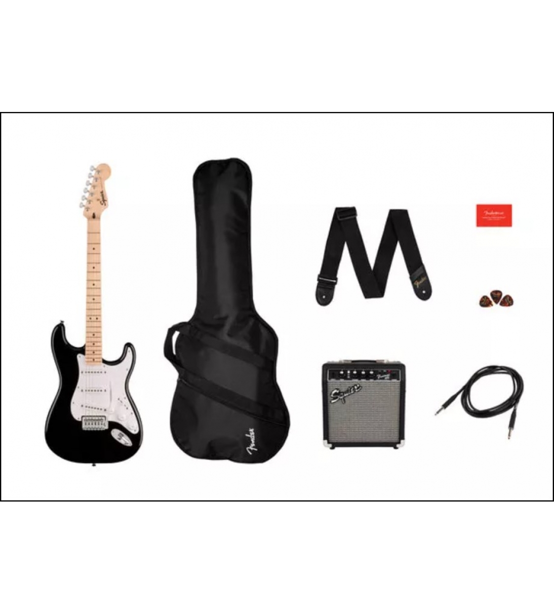 Squier Sonic Stratocaster Pack MN Black