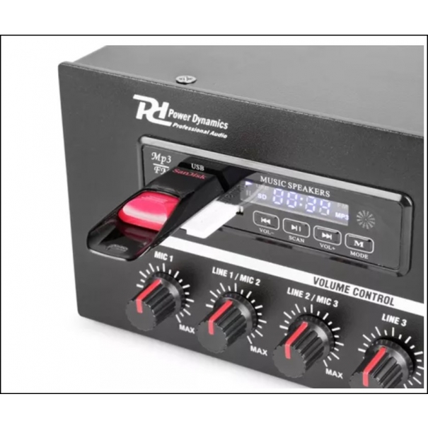 PBA60 100V Amplifier 60W AMPLIFICATORE USB/SD CON LETTORE MP3 60W 100V