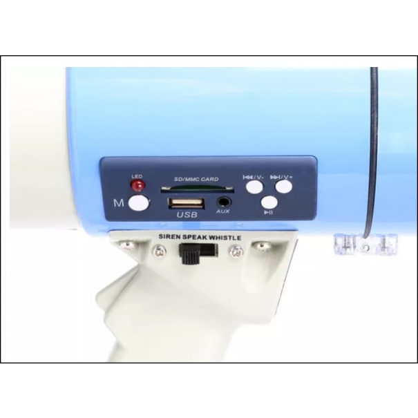 MEG060 MEGAFONO USB/SD CON MICROFONO REMOVIBILE 60W