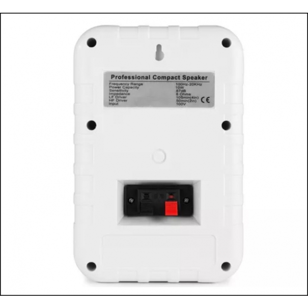 V40V White (coppia) COPPIA DI DIFFUSORI DA INSTALLAZIONE 4" 20W 100V BIANCHI